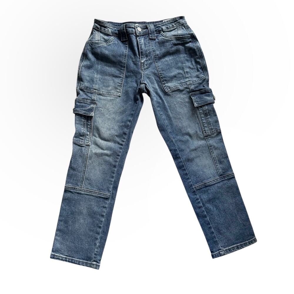 KanCan Jeans Women’s Size 1/24 Blue Pockets Utility Denim Stretch